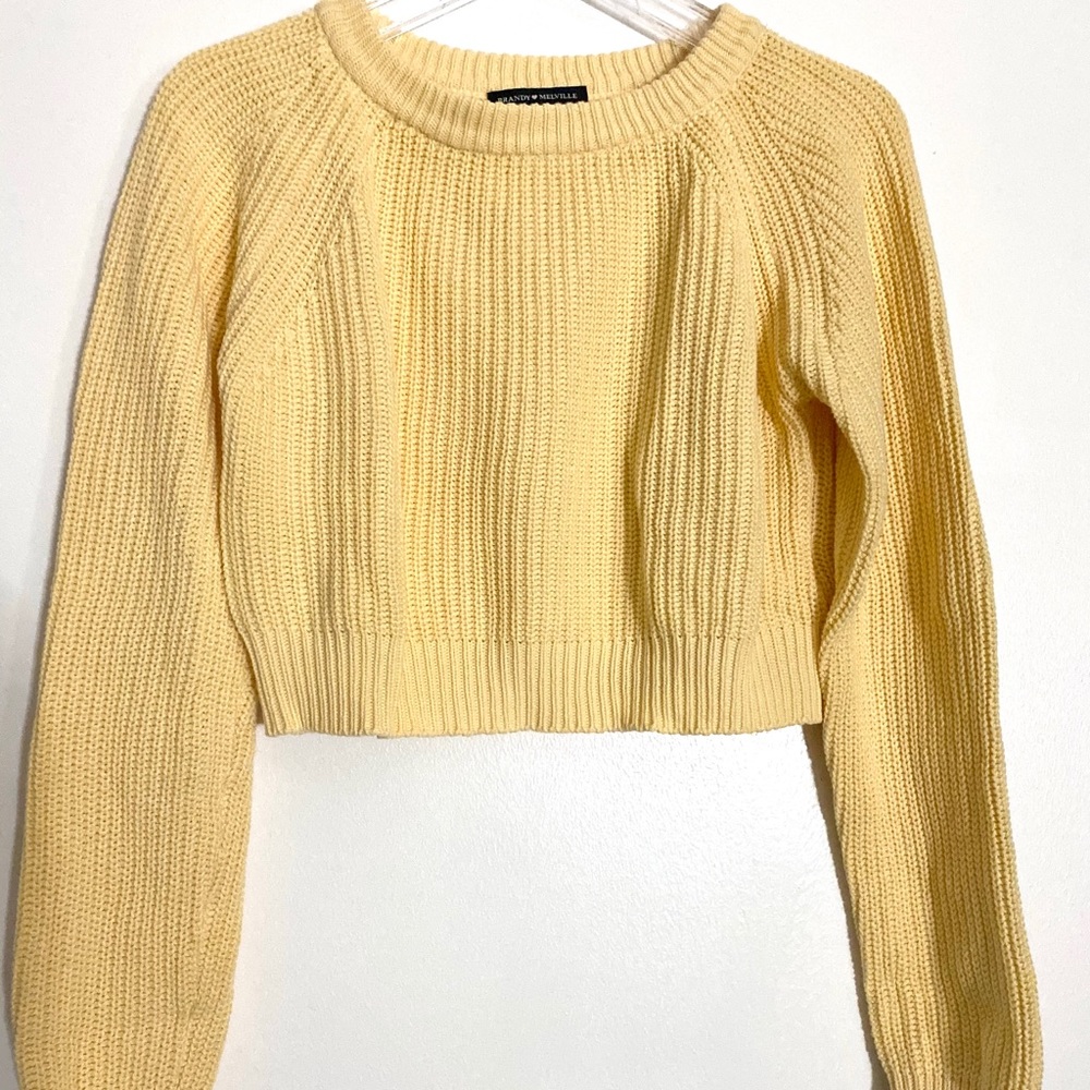 Brandy Melville Yellow crop top